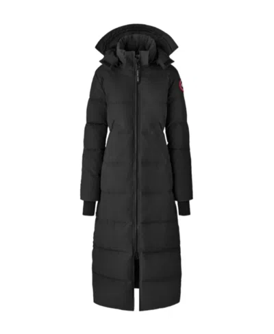 Canada Goose Mystique Hooded Down Jacket In Black