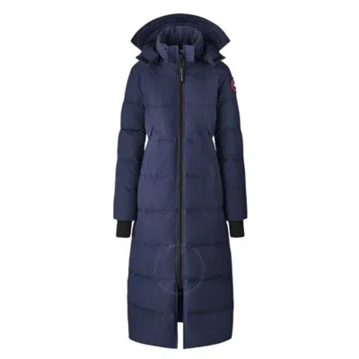 Canada Goose Mystique Hooded Parka Jacket In Blue