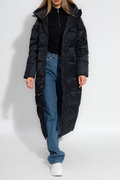 Canada Goose ‘mystique' Long Down Jacket In Black