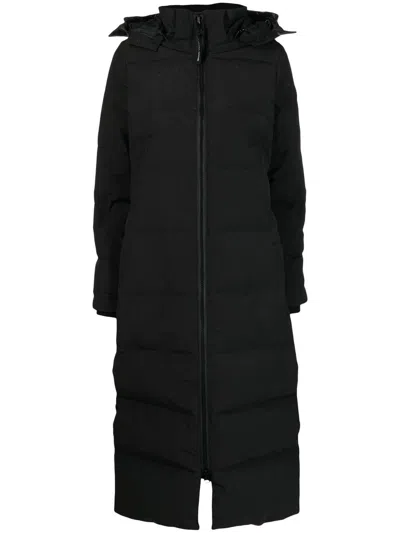 Canada Goose Mystique Padded Parka Coat In Black