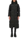 Canada Goose Mystique Hooded Down Jacket In Black