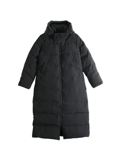 Canada Goose Mystique Quilted Hooded Parka Coat In Black
