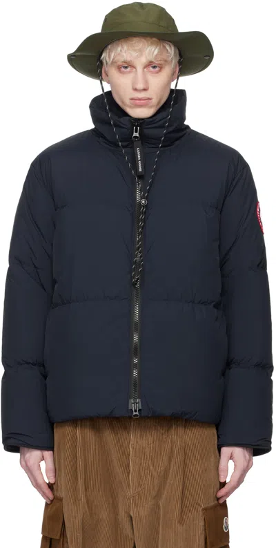 CANADA GOOSE NAVY LAWRENCE DOWN JACKET