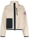 Canada Goose Fleece Sweatshirt Simcoe Zip Up In Neutrals