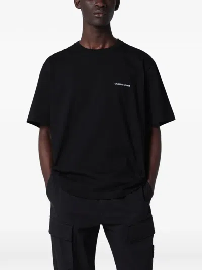 Canada Goose Novo Back-graphic T-shirt In Burgundy