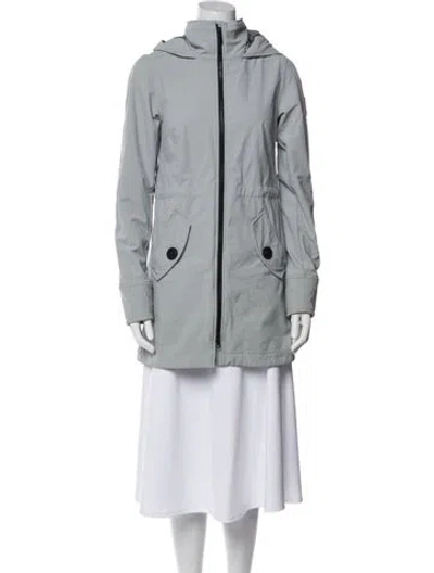 Pre-owned Canada Goose Nylon Coat In Gray