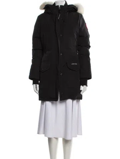 Pre-owned Canada Goose Nylon Down Coat In Black