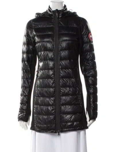 Pre-owned Canada Goose Nylon Down Coat In Black