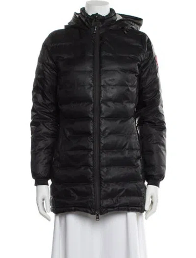 Pre-owned Canada Goose Nylon Down Coat In Black