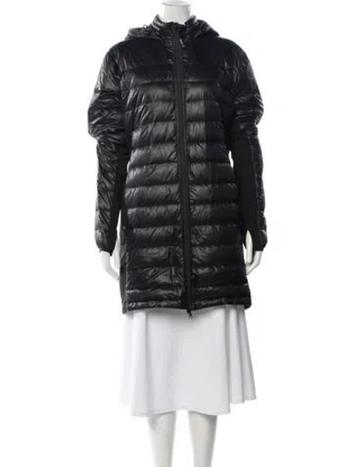Pre-owned Canada Goose Nylon Down Coat In Black