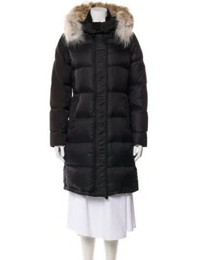 Pre-owned Canada Goose Nylon Down Coat In Black