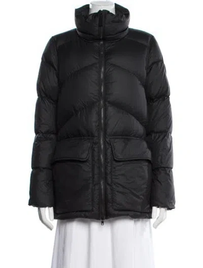 Pre-owned Canada Goose Nylon Down Coat In Black