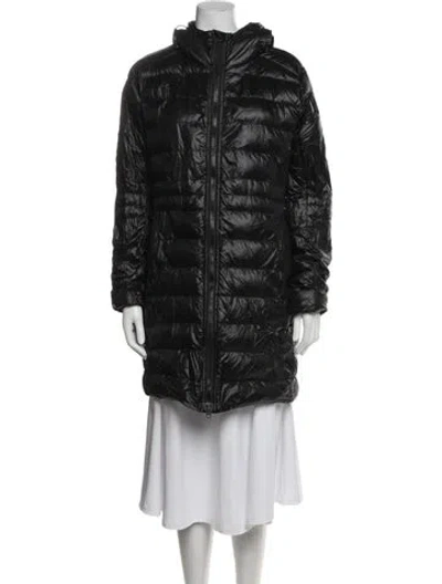 Pre-owned Canada Goose Nylon Down Coat In Black