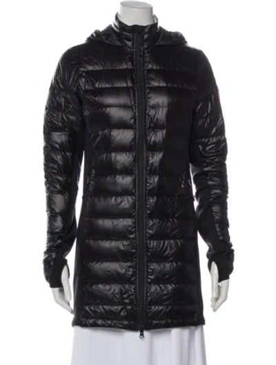 Pre-owned Canada Goose Nylon Down Coat In Black