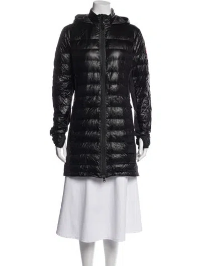 Pre-owned Canada Goose Nylon Down Coat In Black