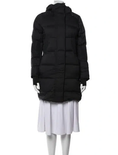 Pre-owned Canada Goose Nylon Down Coat In Black