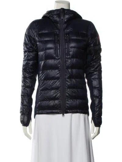 Pre-owned Canada Goose Nylon Down Coat In Blue