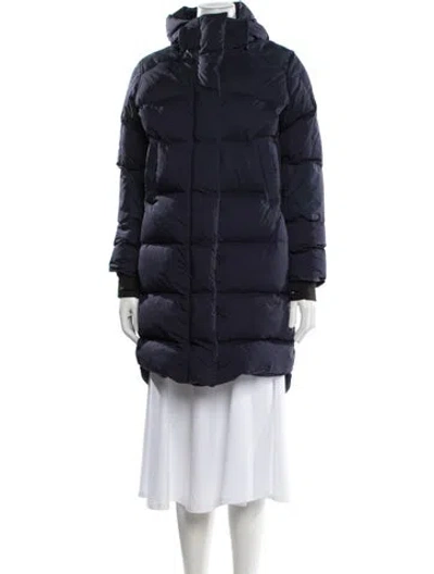 Pre-owned Canada Goose Nylon Down Coat In Blue