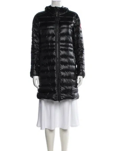 Pre-owned Canada Goose Nylon Down Coat In Blue