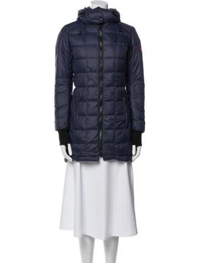 Pre-owned Canada Goose Nylon Down Coat In Blue