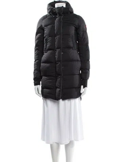 Pre-owned Canada Goose Nylon Down Coat In Gray