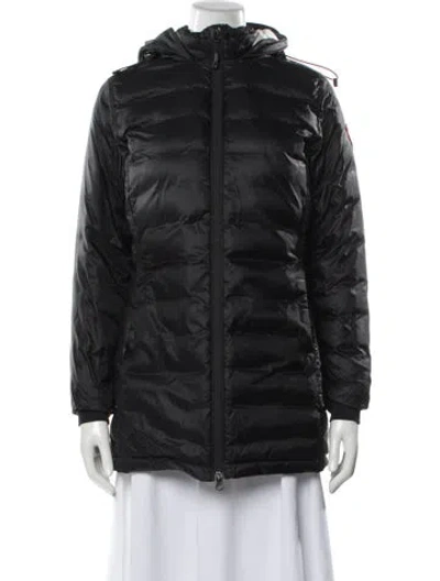 Pre-owned Canada Goose Nylon Down Coat In Gray