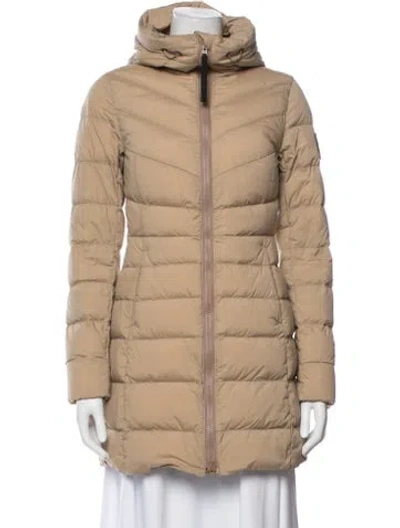 Pre-owned Canada Goose Nylon Down Coat In Neutral