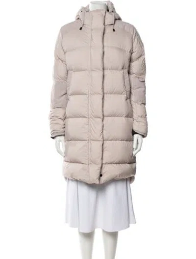 Pre-owned Canada Goose Nylon Down Coat In Neutrals