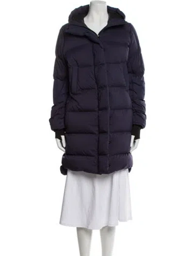 Pre-owned Canada Goose Nylon Down Coat In Purple