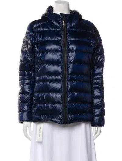 Pre-owned Canada Goose Nylon Down Jacket In Blue