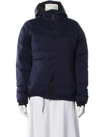 Pre-owned Canada Goose Nylon Down Jacket In Blue