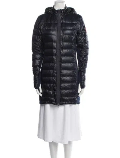 Pre-owned Canada Goose Nylon Down Jacket In Blue