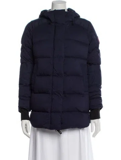 Pre-owned Canada Goose Nylon Down Jacket In Blue