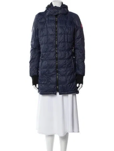 Pre-owned Canada Goose Nylon Down Jacket In Blue