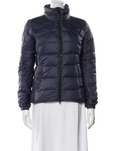 Pre-owned Canada Goose Nylon Down Jacket In Blue