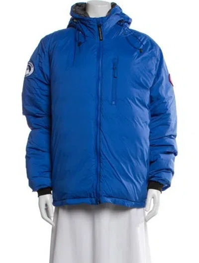 Pre-owned Canada Goose Nylon Down Jacket In Blue