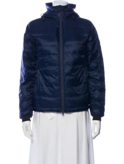 Pre-owned Canada Goose Nylon Down Jacket In Blue