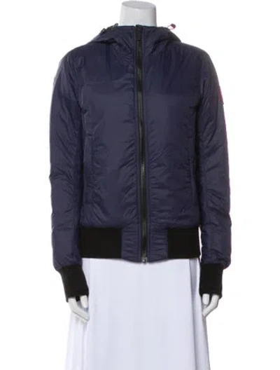 Pre-owned Canada Goose Nylon Down Jacket In Blue