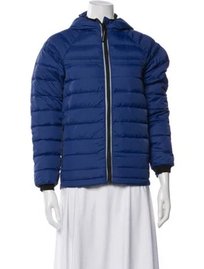 Pre-owned Canada Goose Nylon Down Jacket In Blue