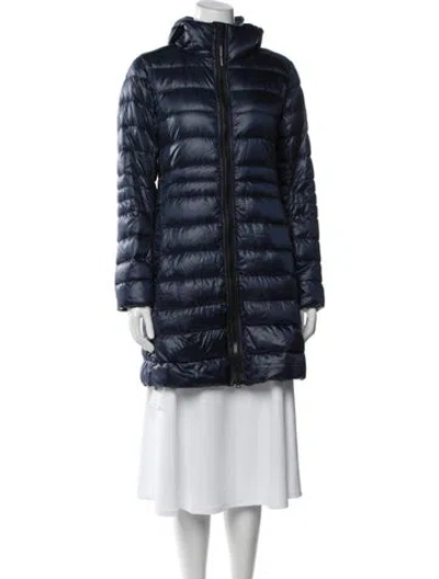 Pre-owned Canada Goose Nylon Down Jacket In Blue