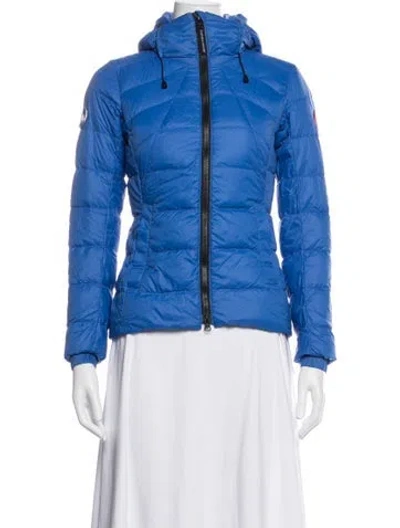 Pre-owned Canada Goose Nylon Down Jacket In Blue