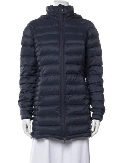 Pre-owned Canada Goose Nylon Down Jacket In Blue