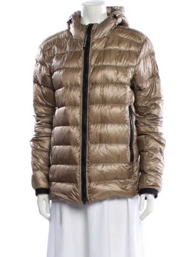 Pre-owned Canada Goose Nylon Down Jacket In Brown