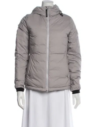 Pre-owned Canada Goose Nylon Down Jacket In Gray