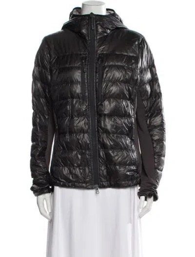 Pre-owned Canada Goose Nylon Down Jacket In Gray