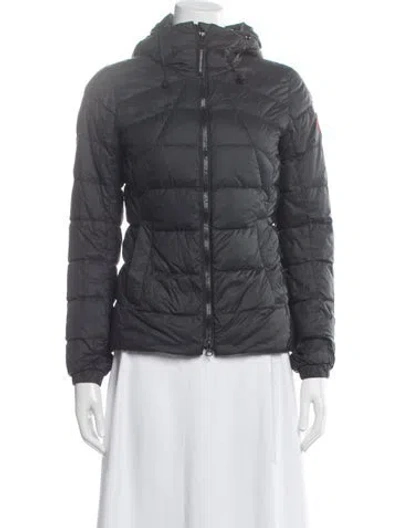 Pre-owned Canada Goose Nylon Down Jacket In Gray