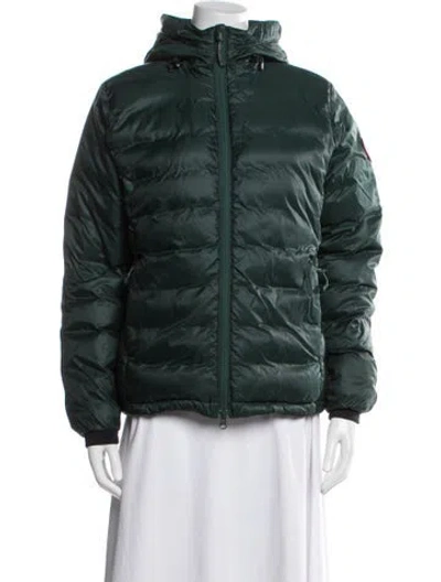 Pre-owned Canada Goose Nylon Down Jacket In Green