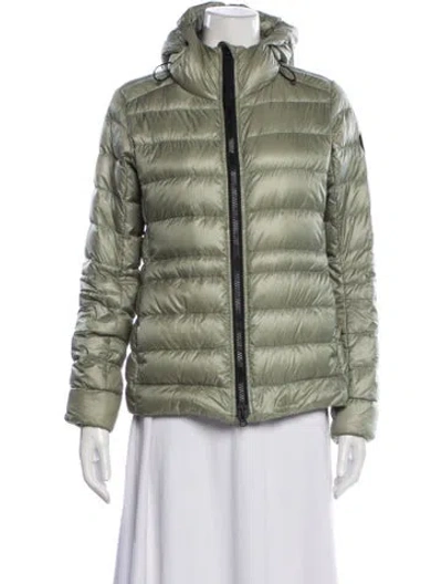 Pre-owned Canada Goose Nylon Down Jacket In Green