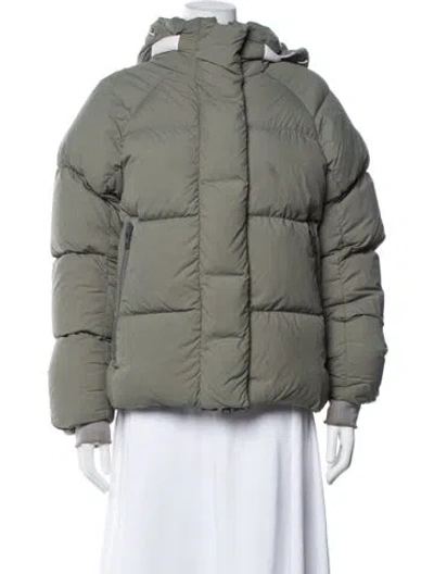 Pre-owned Canada Goose Nylon Down Jacket In Green