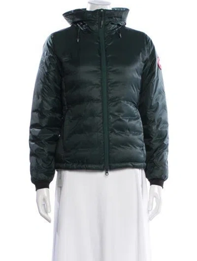Pre-owned Canada Goose Nylon Down Jacket In Green